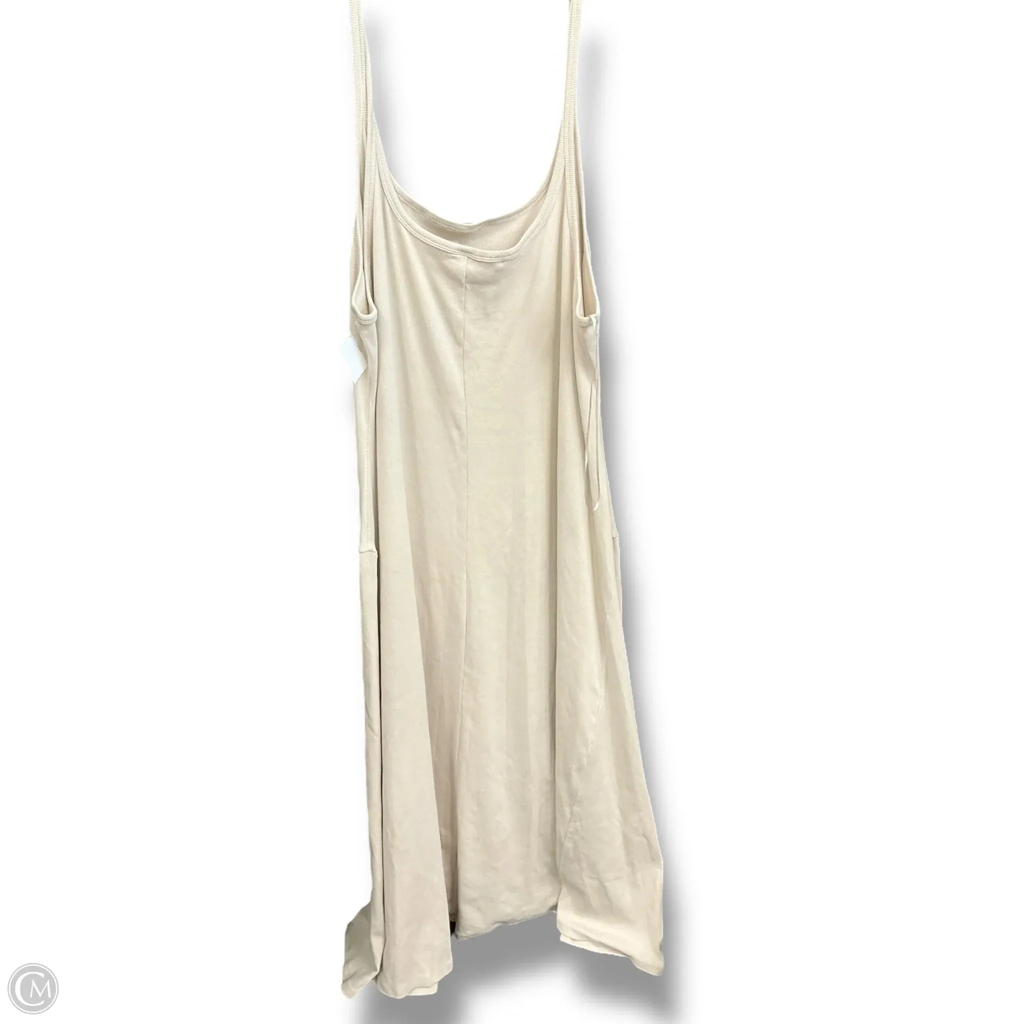 Dress Casual Maxi By Old Navy In Beige, Size: 4x Flowy Layers Pleated-Texture
