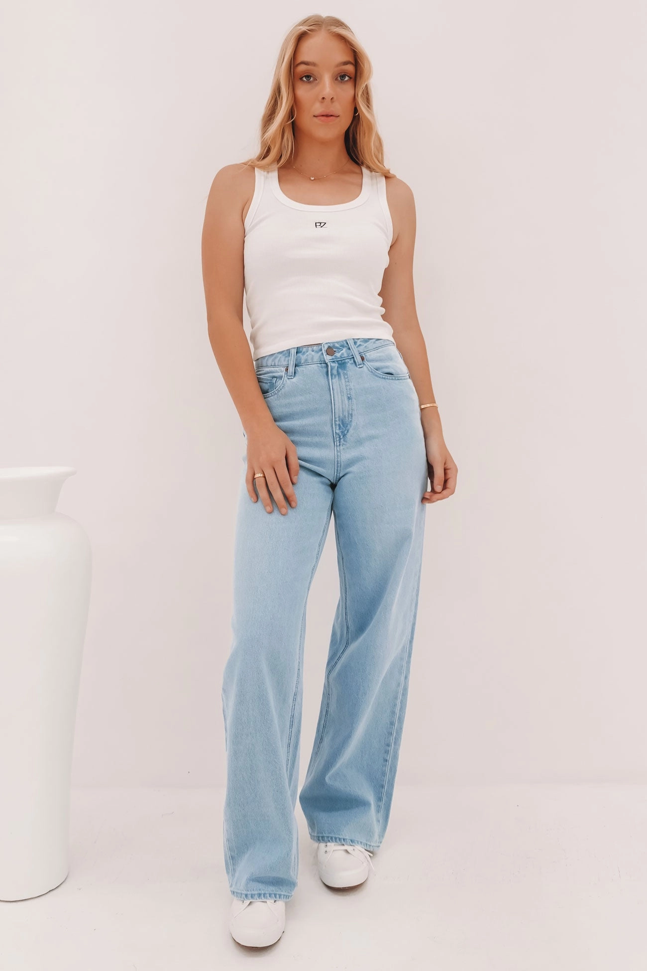 Stoned Boyfriend Hi Rise Jean Blue Bird Eco Friendly Dye Process