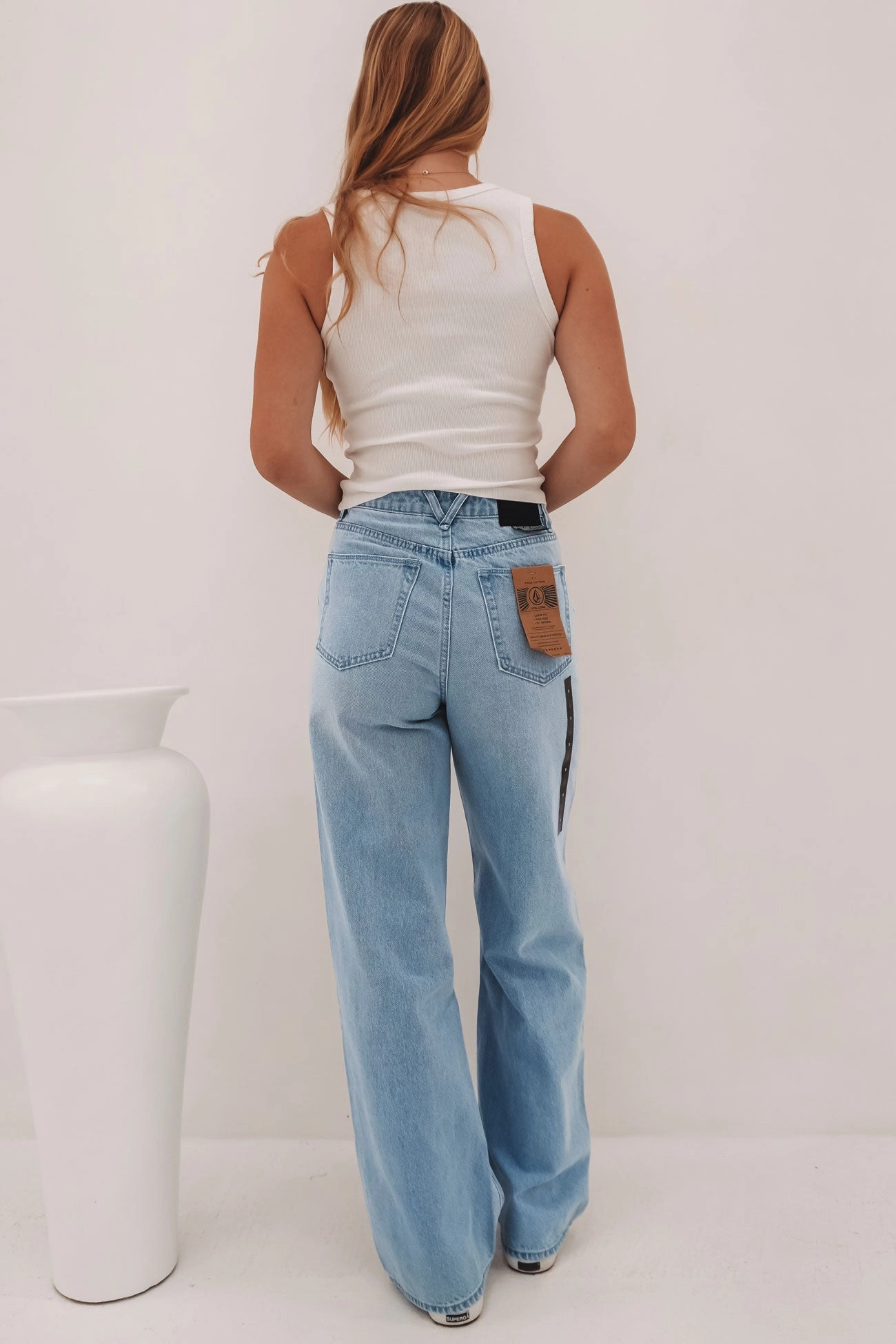 Stoned Boyfriend Hi Rise Jean Blue Bird Fashion Lover Versatile