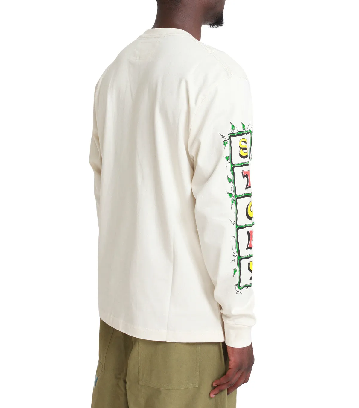 Story MFG Grateful Long Sleeve T-Shirt Ecru Sea Fit