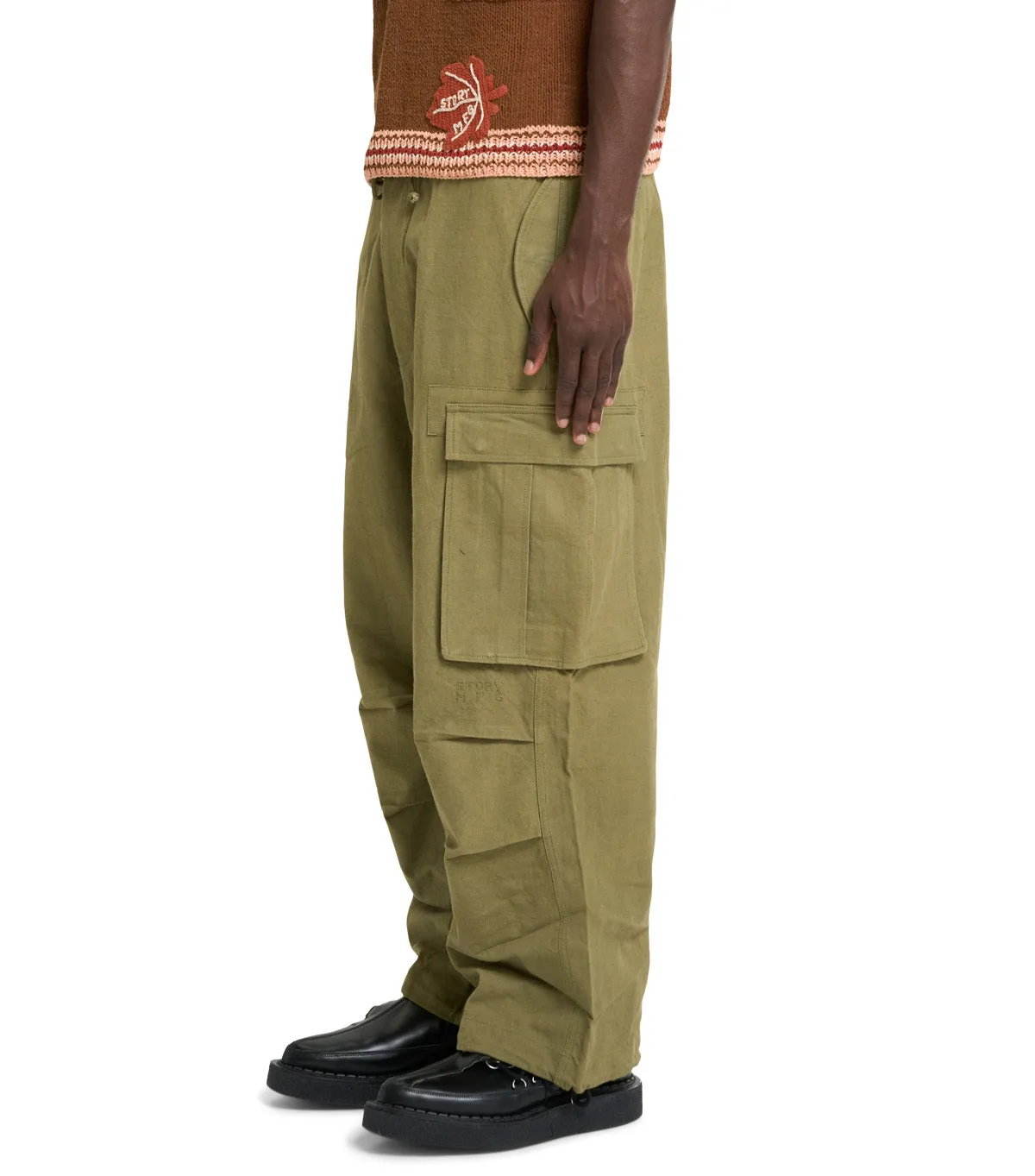 Story MFG Peace Pants Olive Design Edge
