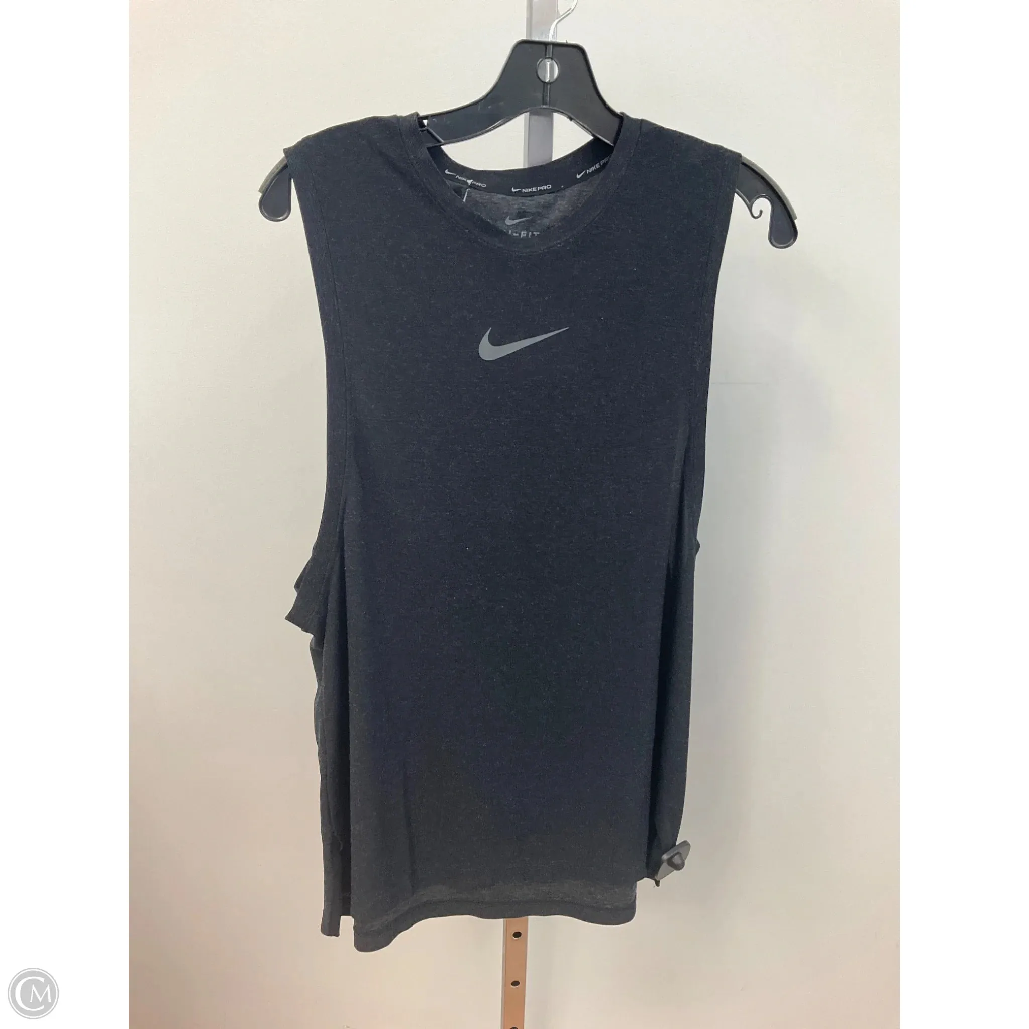 Athletic Tank Top By Nike In Grey, Size: M Comfort Fit