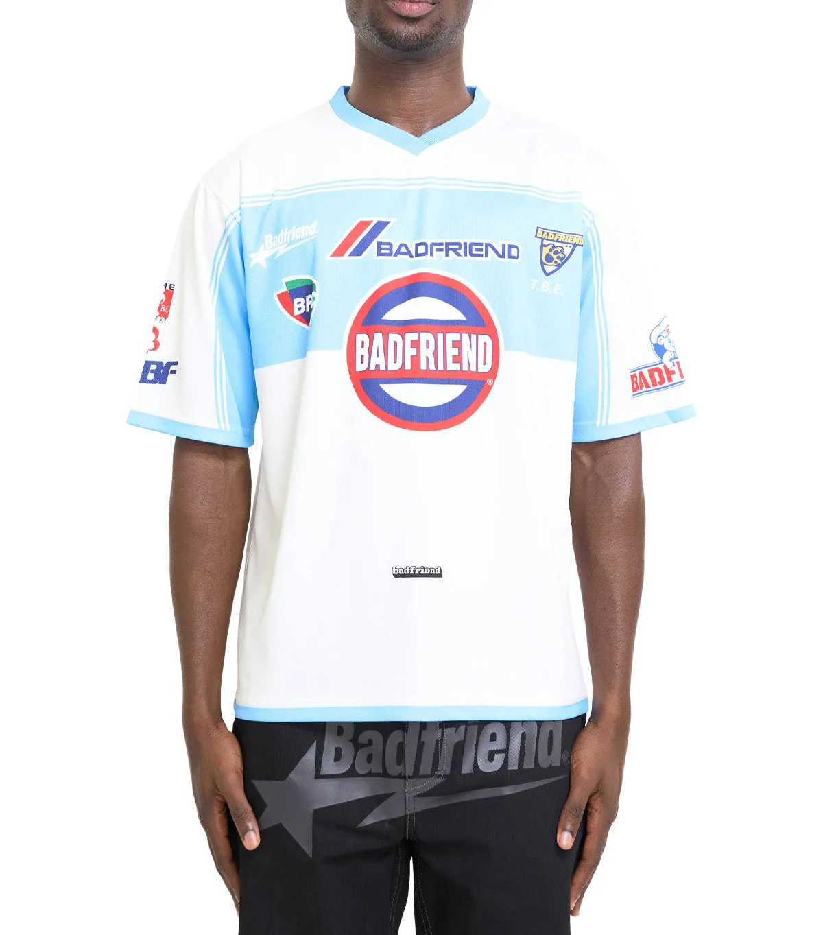 Badfriend Soccer Jersey Bone Blue AntiStatic Cloth