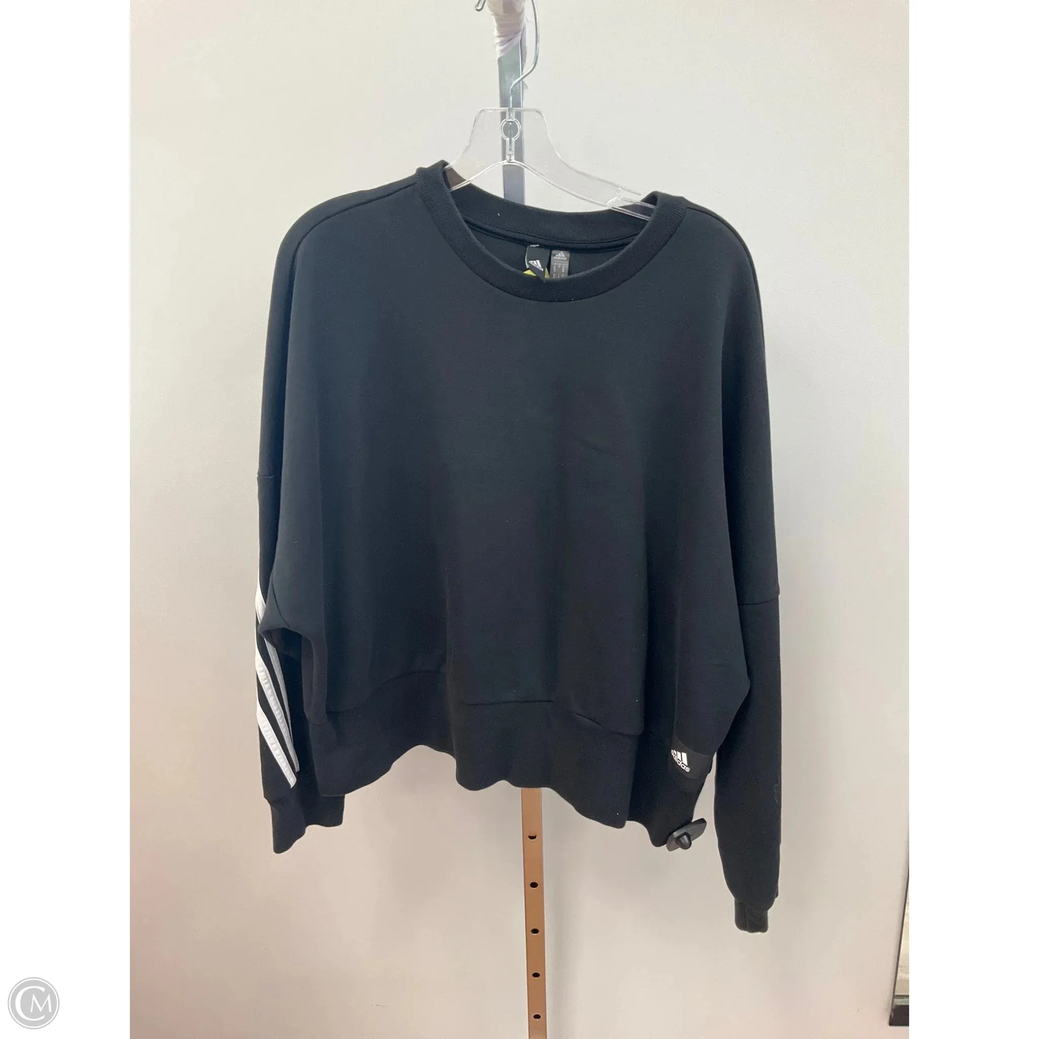 Love Energy QuickDryTech Sweatshirt Crewneck By Adidas In Black, Size: Xl