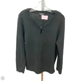 Sweater By Liverpool In Black, Size: L Contrast Stitch Detailing SheerLayering