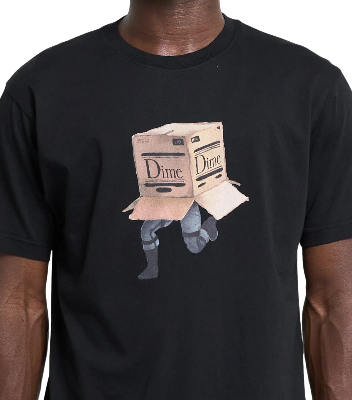 Dime Solid T-Shirt Black DurableCoverstitch Sustain Glow