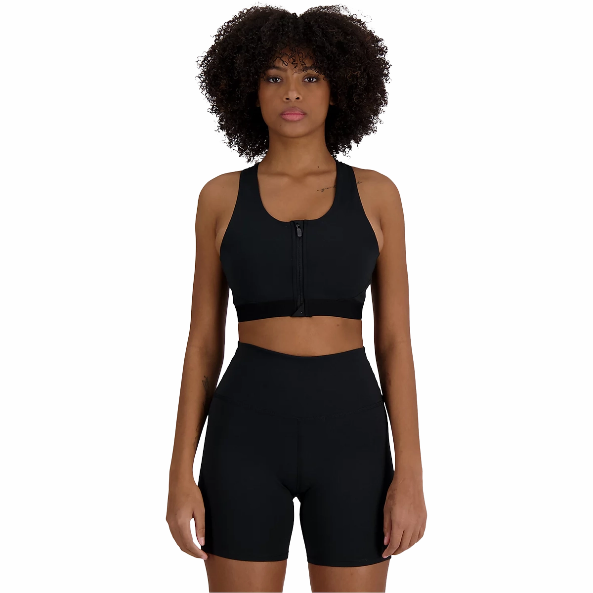 Active Lifestyle Morning Jog Body Shaping Budget Friendly Women's NB Sleek Pocket Zip Front Bra