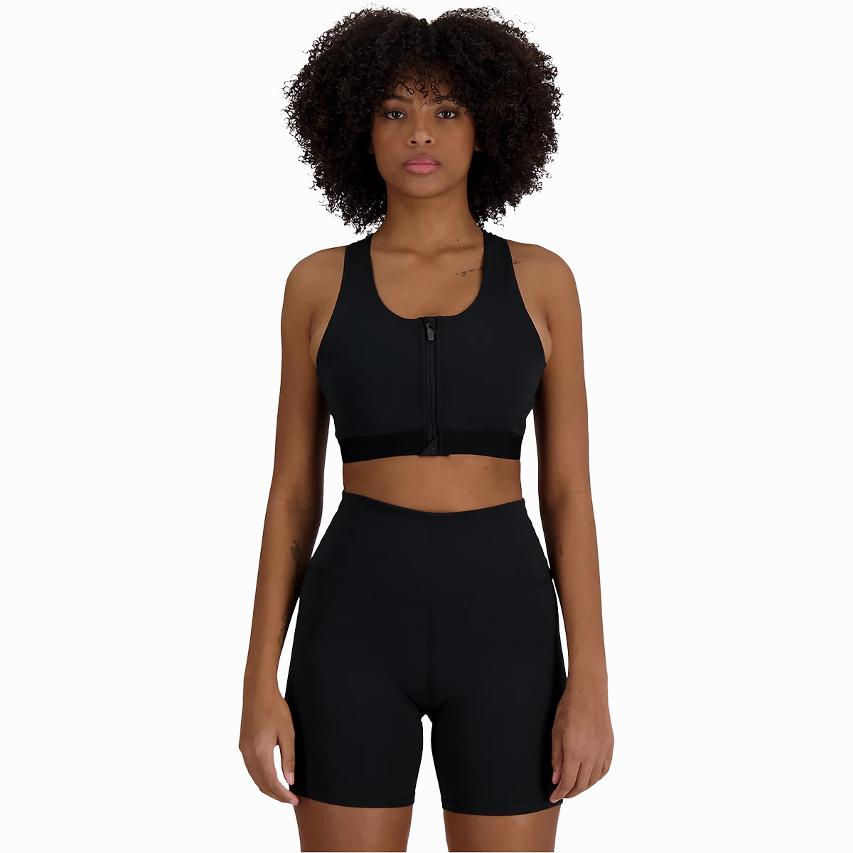 Women's NB Sleek Pocket Zip Front Bra Luxury Choice Weekend Trip Beach Walk High Waist