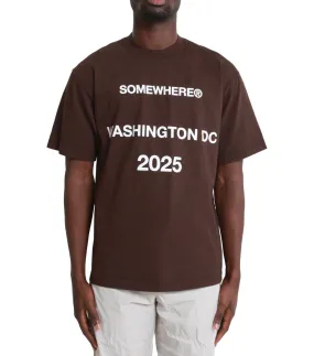 EcoFriendlyProduction SOMEWHERE Seasonal 2025 T-Shirt Chocolate