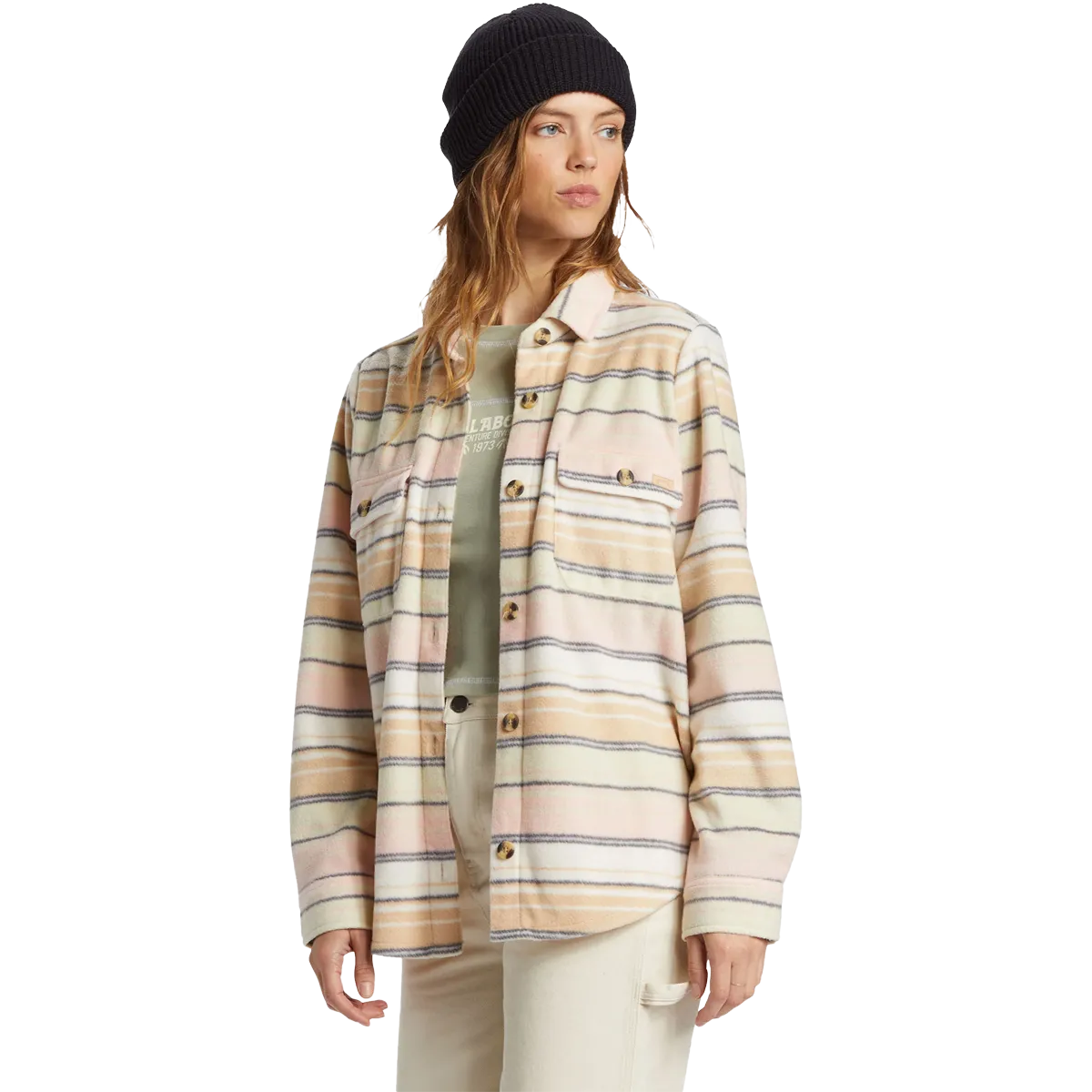 Women's Forge Fleece Flannel Peace Core FoldableDesign