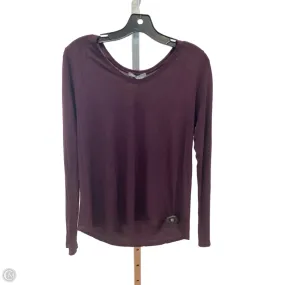 Top Long Sleeve Basic By Vince In Purple, Size: L LowMaintenance AntiStatic Material