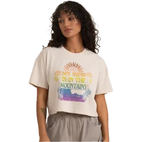 Women Mountian Cropped Boxy Tee LowMaintenance Material