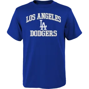 QuickDryMaterial Youth Dodgers Heart and Soul Short Sleeve Tee