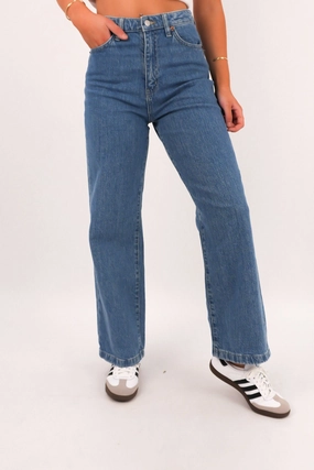 Hi Wide Jean Worn In Blue Petite Daily Driven