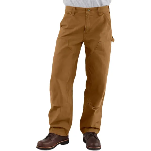 Men's Washed Duck Double-Front Utility Work Pant - Loose Fit Queen Glow