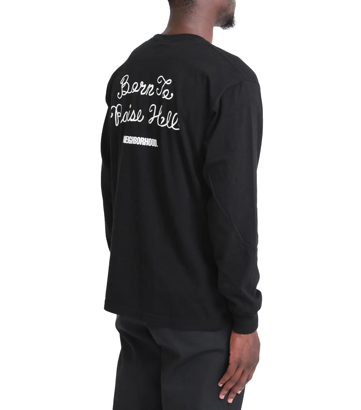 Neighborhood 9 Long Sleeve T-Shirt Black MultiPurposePockets