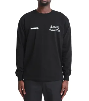 Neighborhood 9 Long Sleeve T-Shirt Black Peace Flow Ergonomic Pattern