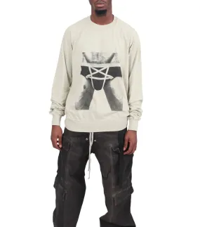 Rick Owens DRKSHDW Baseball Tee Pearl Black Lake Glow