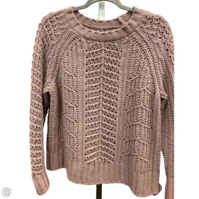 Relaxed Top Sweater By American Eagle In Purple, Size: M