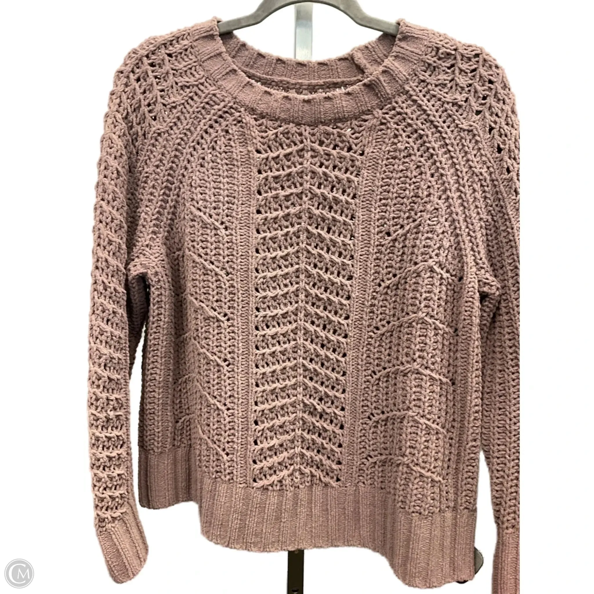 Sustainable Base Sweater By American Eagle In Purple, Size: M