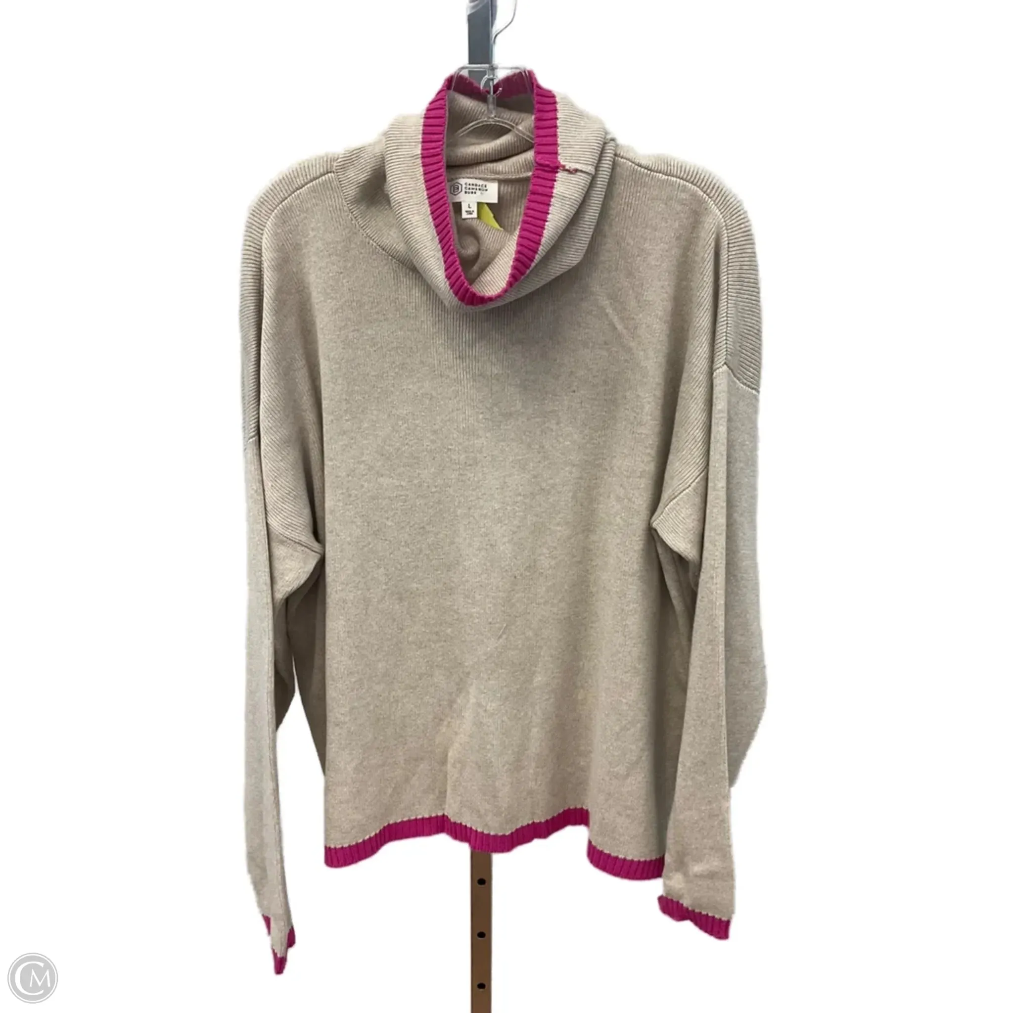 Sweater By Clothes Mentor In Beige, Size: L Balance Core