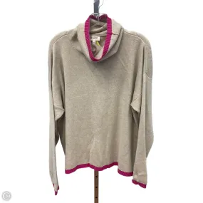 Layered Collar Structure NonRestrictiveCollar Sweater By Clothes Mentor In Beige, Size: L