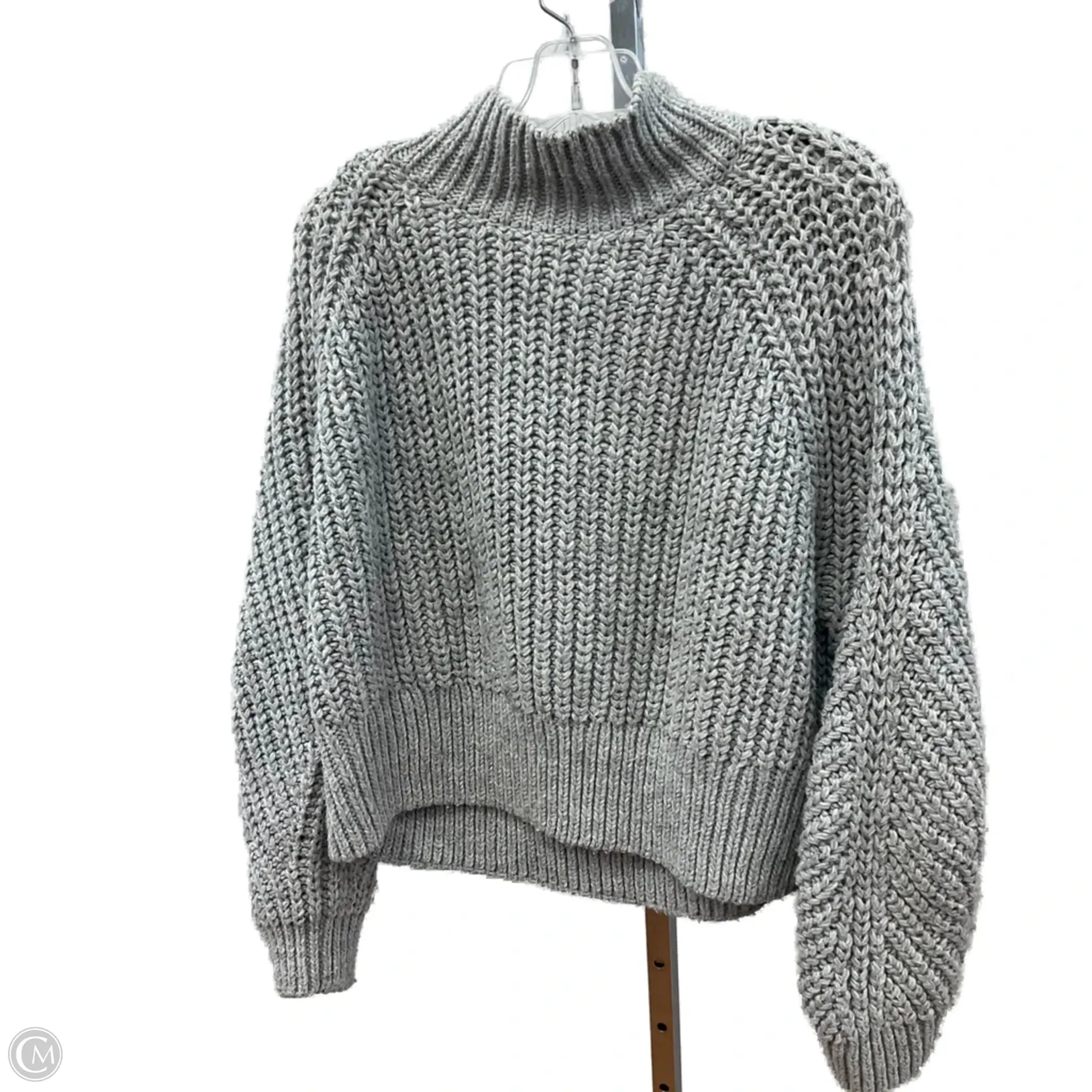 Sweater By H&m In Grey, Size: L Ultra Soft Texture Adjustable Hemline