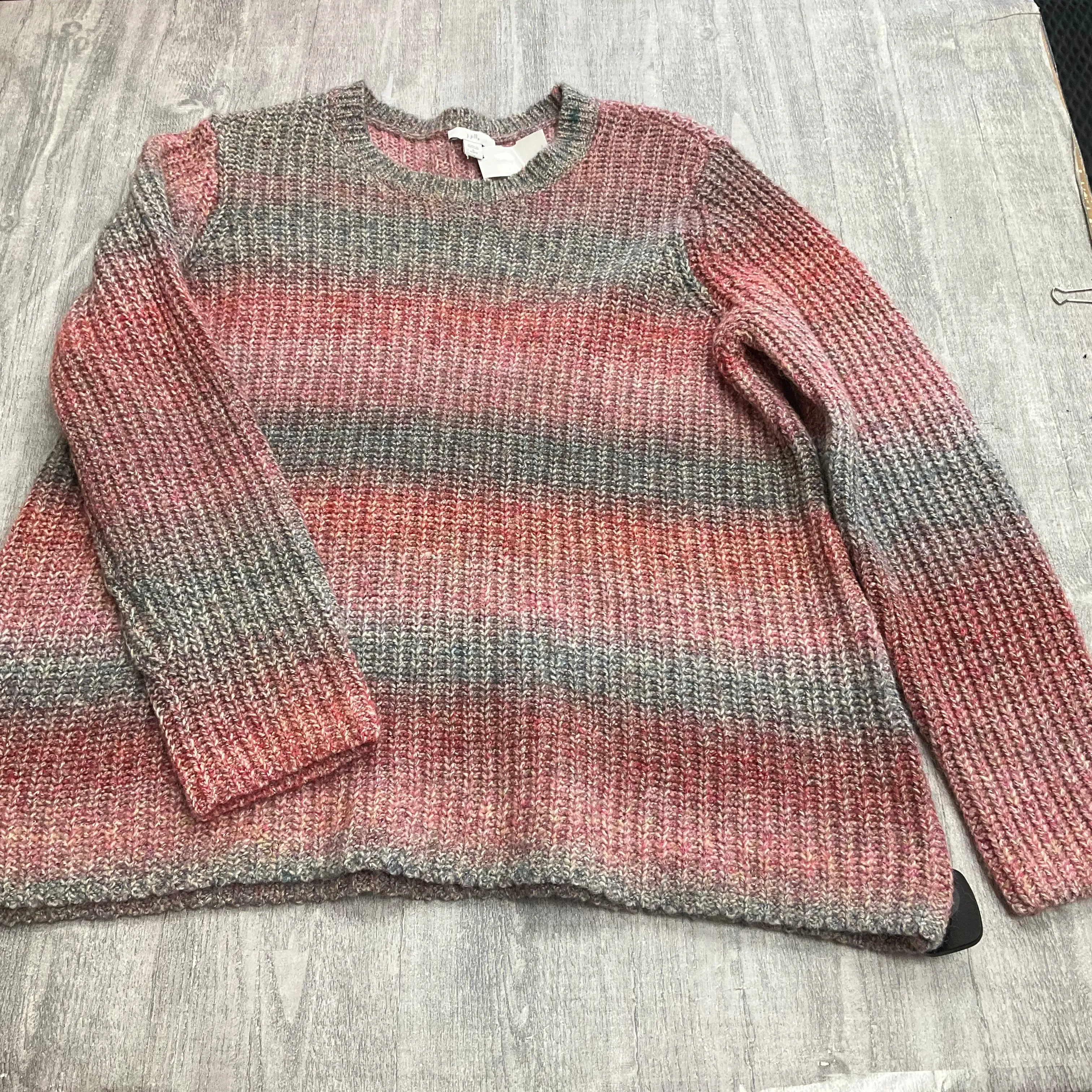CompressionEnhanced Convertible Style Sweater By J. Jill In Multi-colored, Size: L