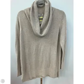 Shape Retention Fabric Sweater By Loft In Beige, Size: Xl
