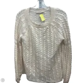 BrushedInnerLining Sweater By Loft In Cream, Size: M