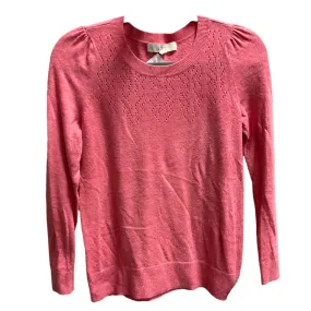 Sweater By Loft In Pink, Size: Xs Layered Neckline