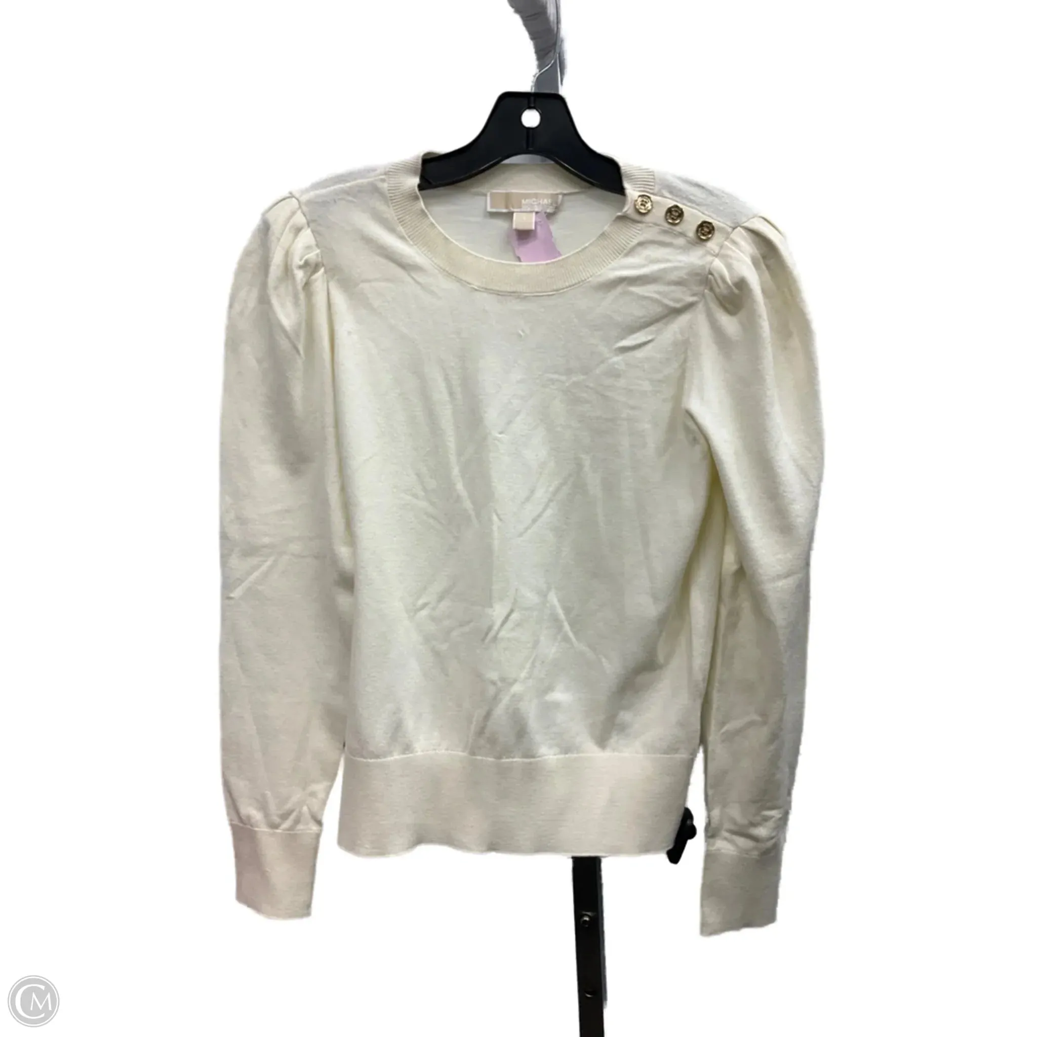 Sweater By Michael By Michael Kors In Cream, Size: S Wrinkle Free Texture