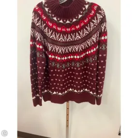 Multipanel Construction Smooth Stitching Sweater By Natural Reflections In Multi-colored, Size: Xl