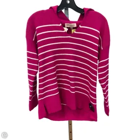 CompactWeave Strong Denim Sweater By Philosophy In Striped Pattern