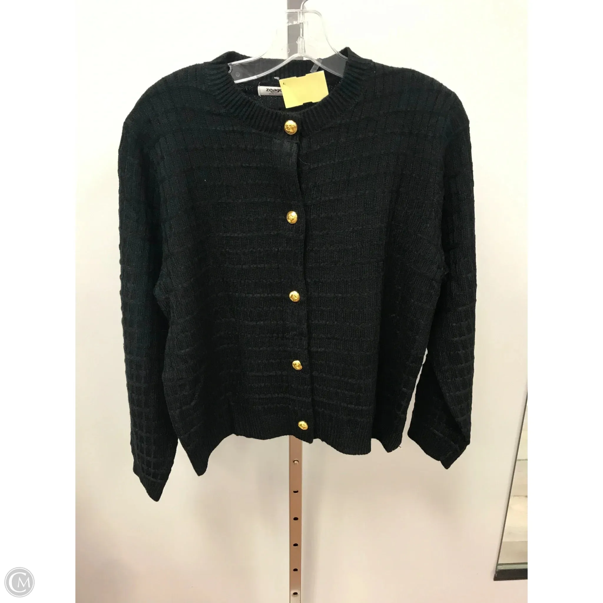 Sweater By Zeagoo In Black, Size: M YarnBlend NoSlipGripperBand