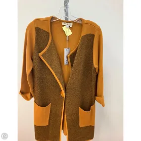 Sweater Cardigan By Cmc In Gold, Size: L TearResistant Material Adjustable Straps