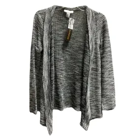 Versatile Base Layer Sweater Cardigan By Motherhood In Black & White, Size: M