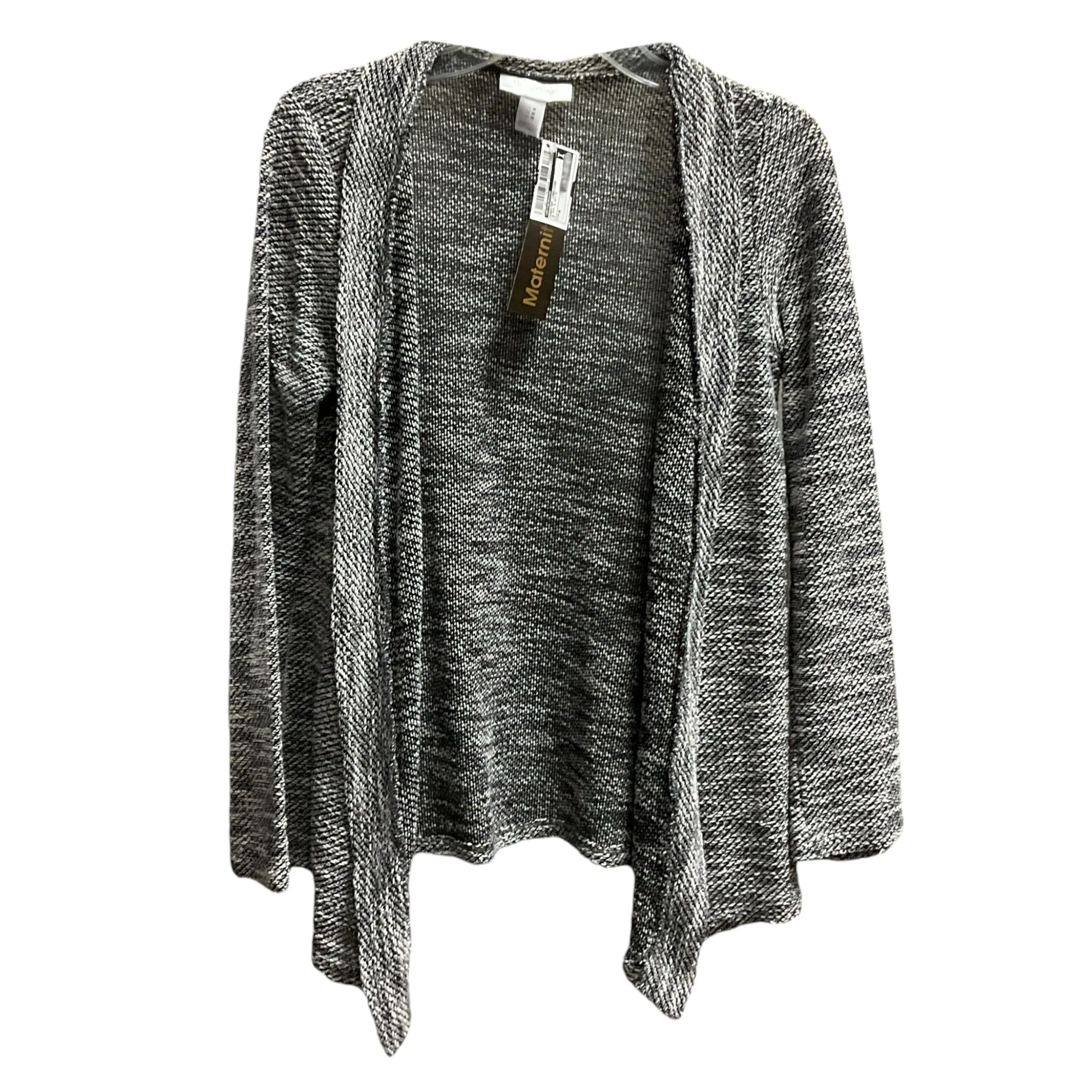 Sweater Cardigan By Motherhood In Black & White, Size: M Joy Mood