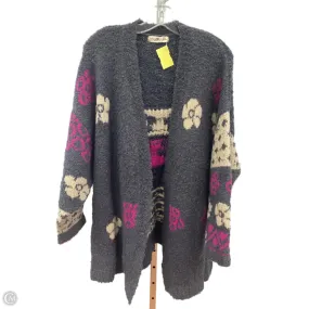 Sweater Cardigan By Natural Life In Grey & Purple, Size: Xl Minimalist Styling AbrasionResistant Fabric