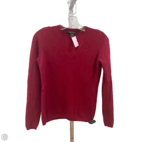 Sweater Cashmere By Marina In Maroon, Size: M Low Impact Manufacturing WindproofBarrierTechnology