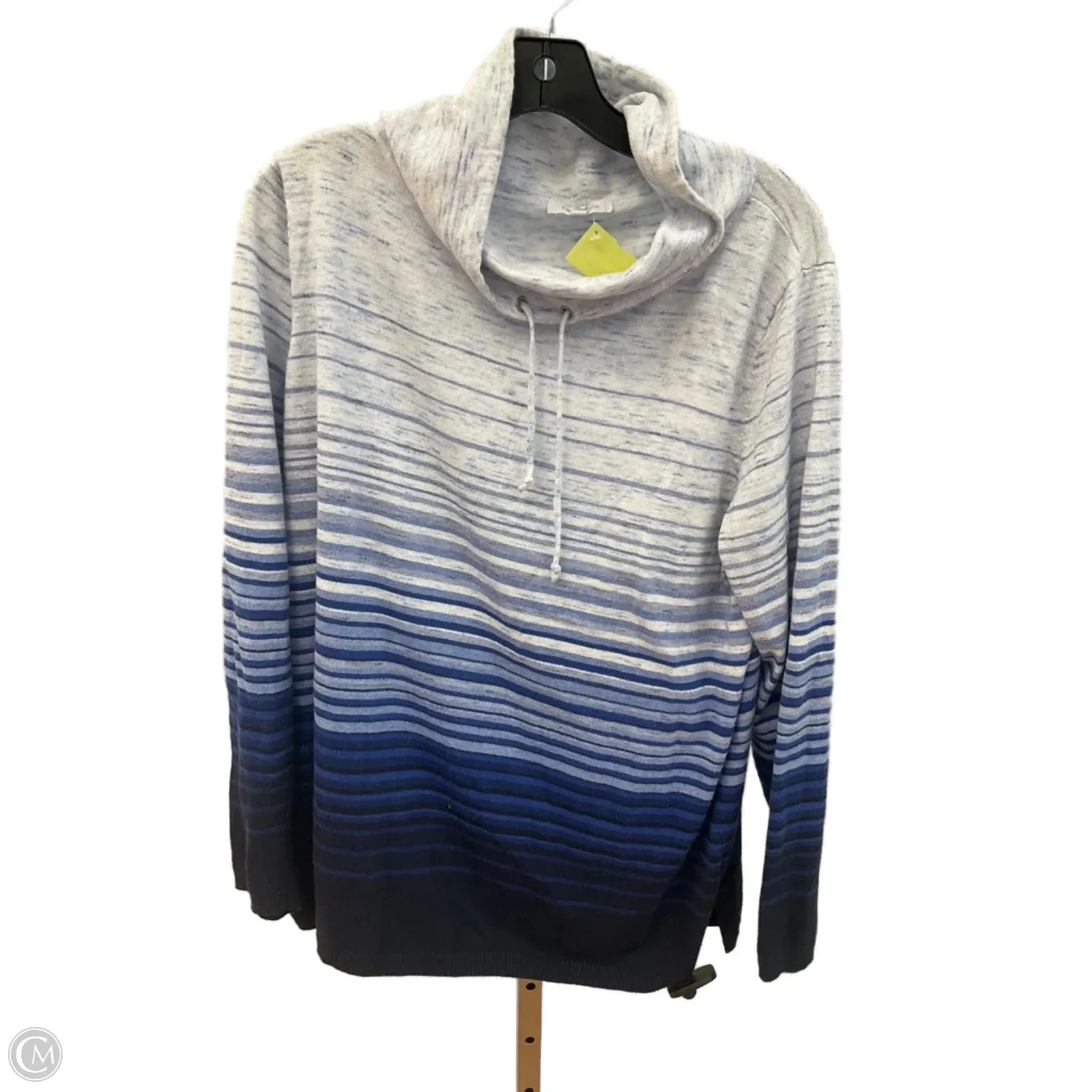 Sweatshirt Collar By Talbots In Blue, Size: Xl QuickDrying Material Grace Ease