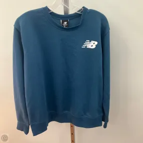 Sweatshirt Crewneck By New Balance In Teal, Size: L Vision Glow