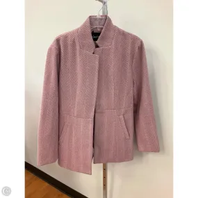 Coat Wool By Cmc In Pink & White, Size: Xl Collapsible Hood