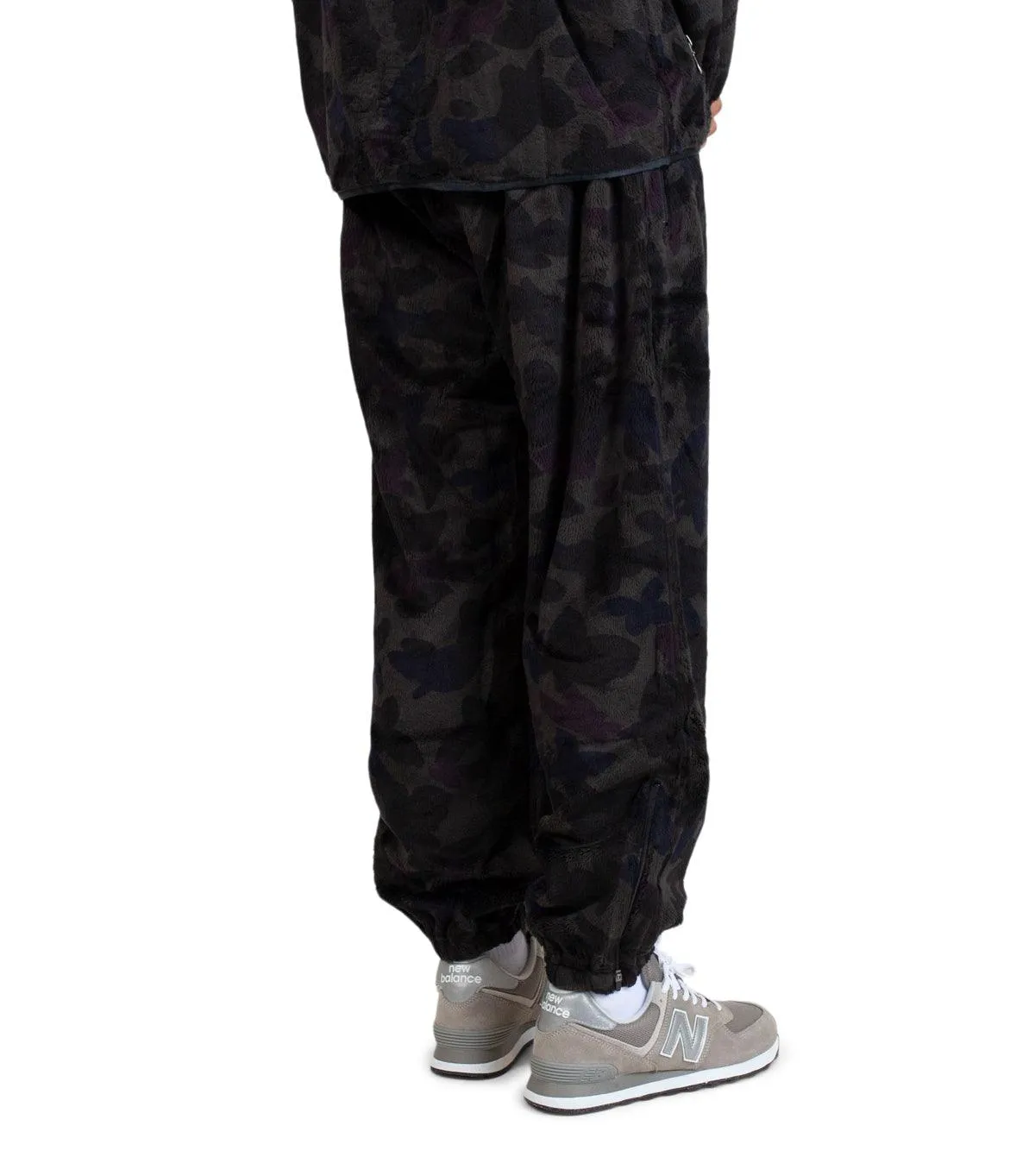 Ship Glow Needles Zipped W.U. Pants Micro Fur Papillon Camo Black