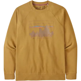 Men's 73 Skyline Organic Cotton Crew Sweater Athleisure Cool Classic Mode