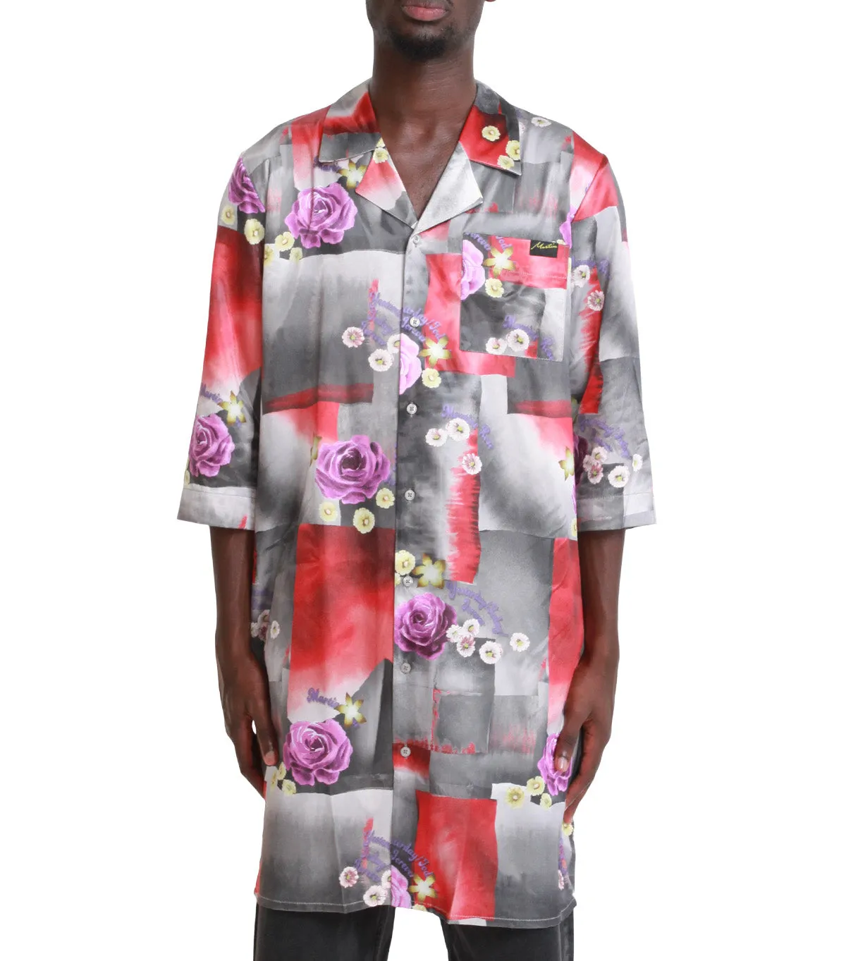 Antibacterial lining NoSlipTrims Martine Rose Short Sleeve Stretched Shirt Red