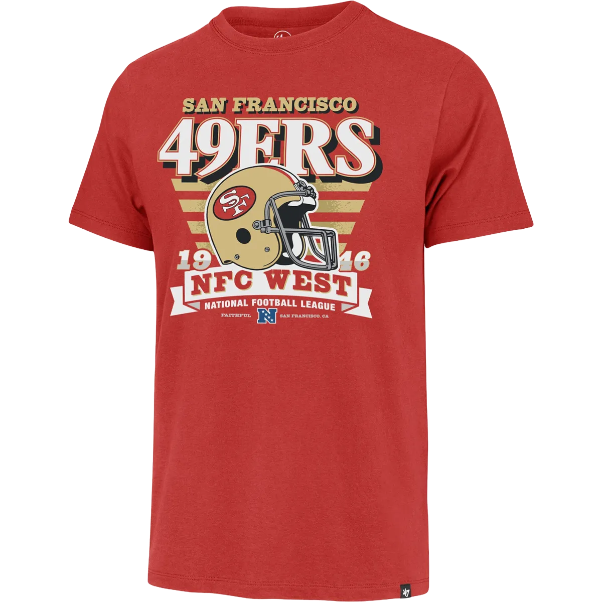 Men's 49ers Stripe Splash Franklin Tee DurableWeave Ski Core