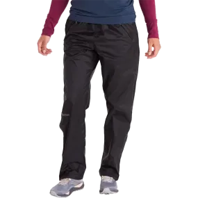 Women's PreCip Eco FZ Pant - Long OdorResistant Material WaterRepellentFinish