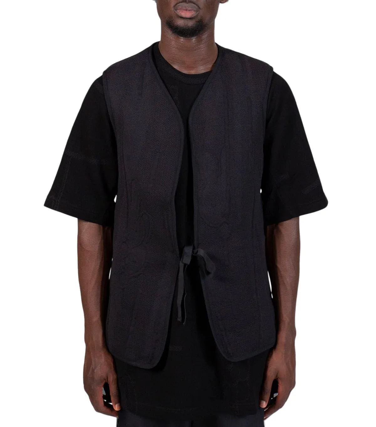 UVProtectionFabric Glitter Fit BYBORRE Open Back Vest Black