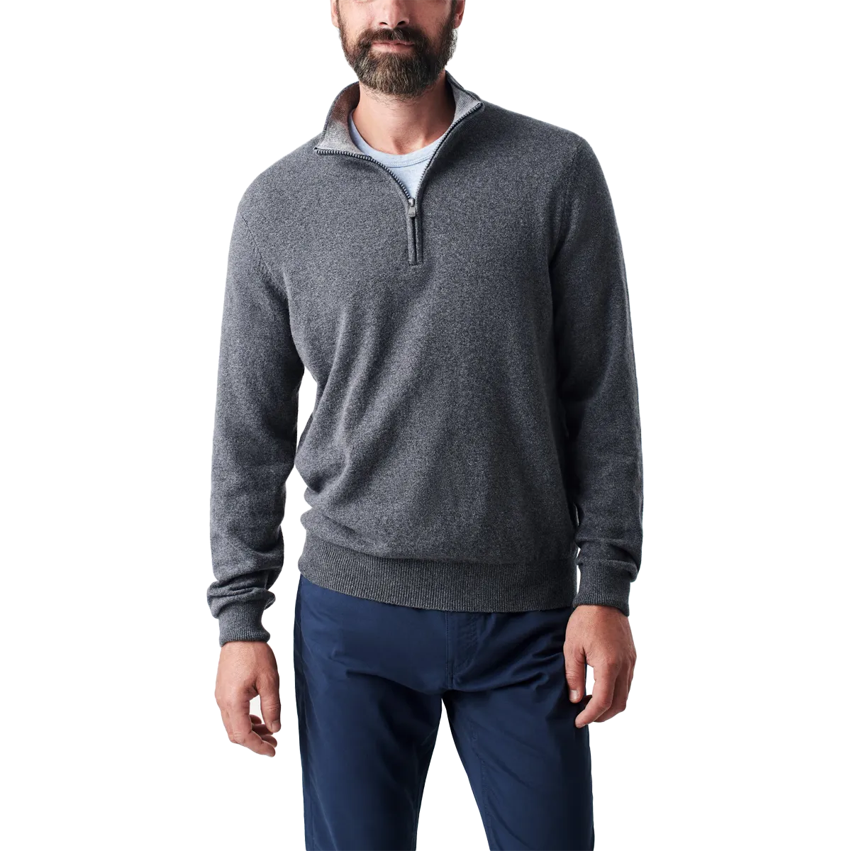 Men's Jackson 1/4 Zip Sweater AntiSnagTechnology Easy Cool